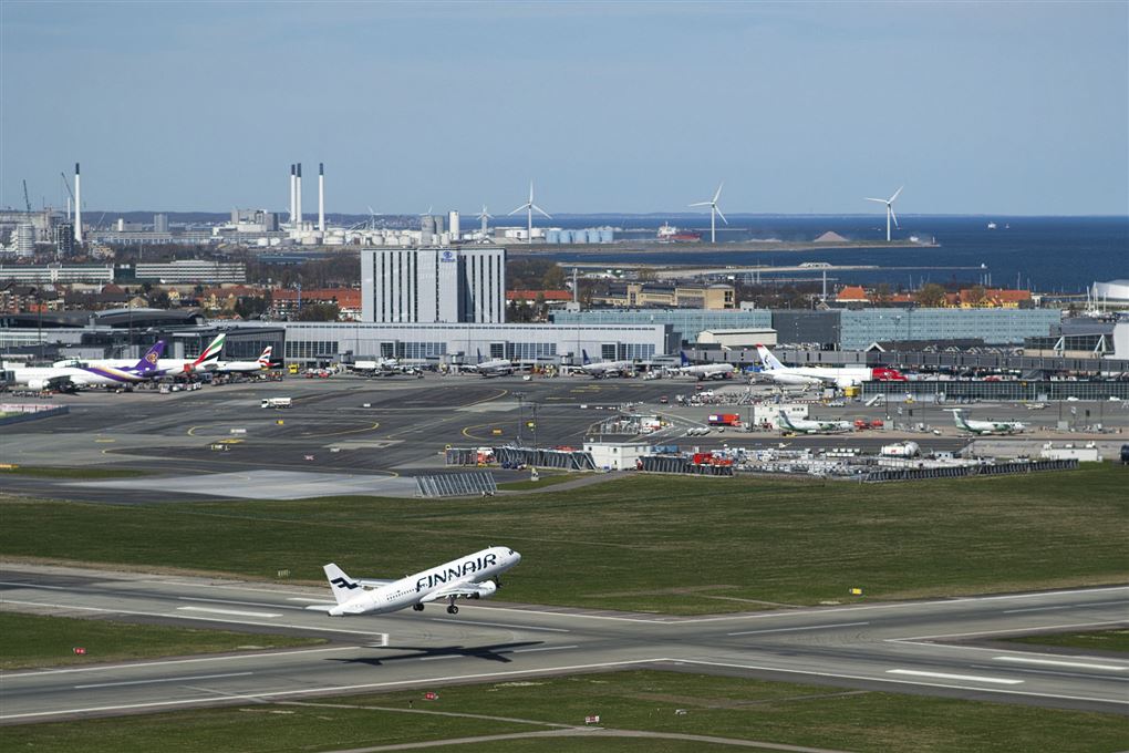 Et fly letter fra en bane i Københavns Lufthavn
