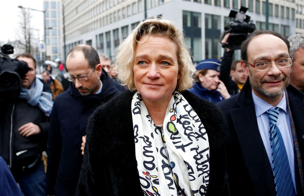 Delphine Boël ankommer til retten