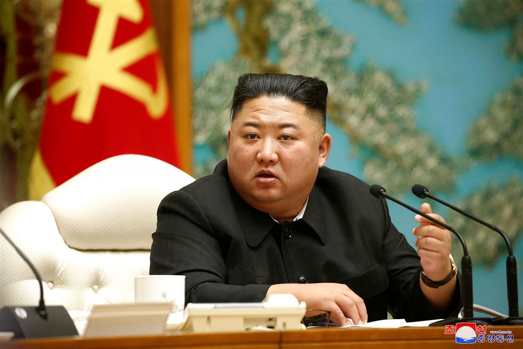Kim Jong-un i lænestol på kongres.