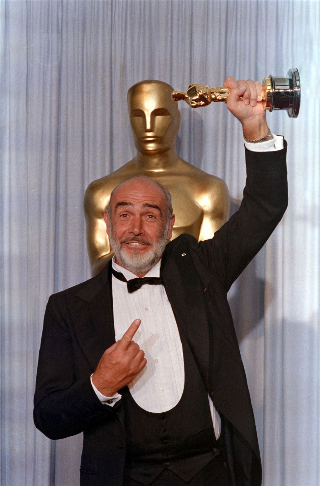 Sean Connery med Oscar-statuette