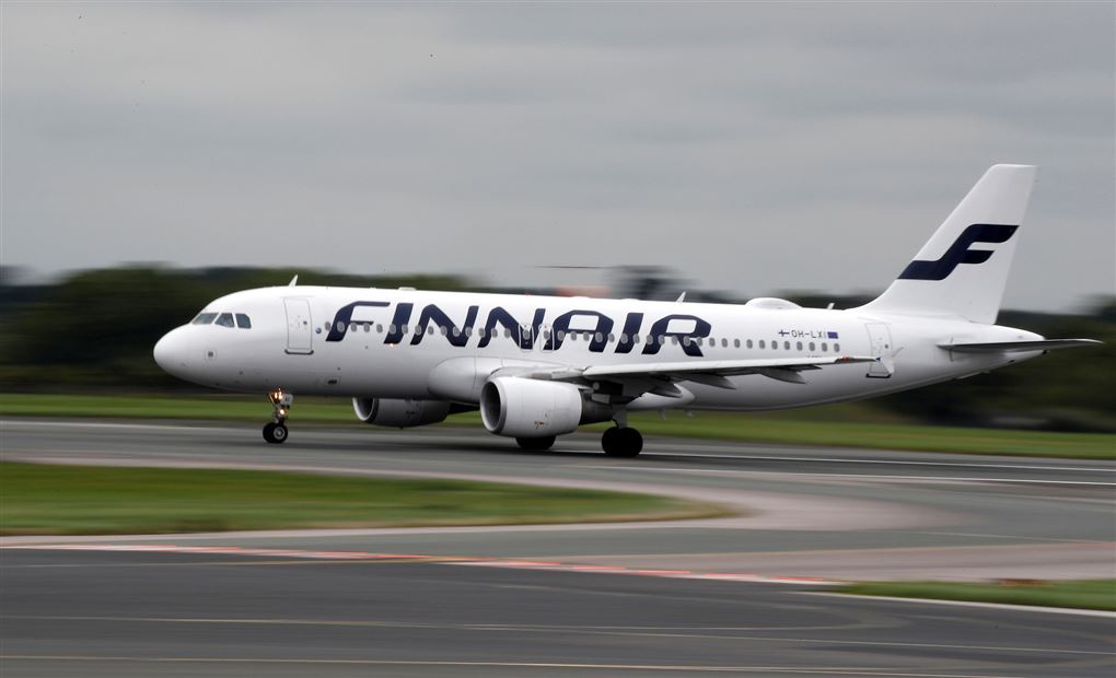 Et Finnair-fly går på vingerne