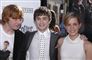De tre unge hovedrolleindehavere i Harry Potter-filmene på den røde løber