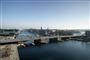 langebro i københavn set fra luften