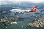 fly fra qantas i luften over Sydney