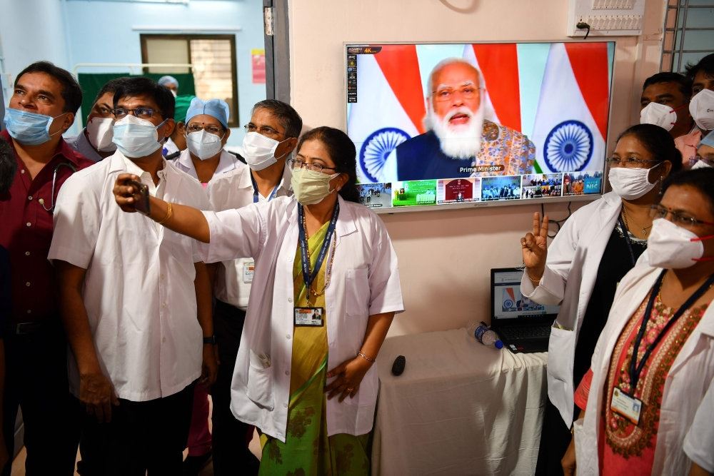 Indiske sundhedsmedarbejdere