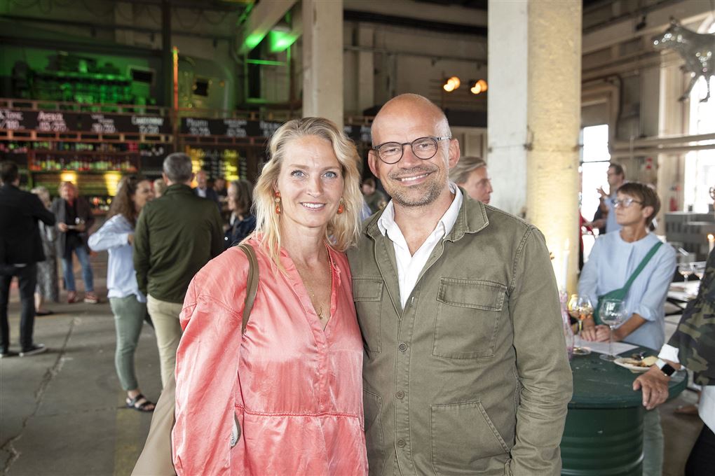 Annette Heick og Jesper Vollmer til reception