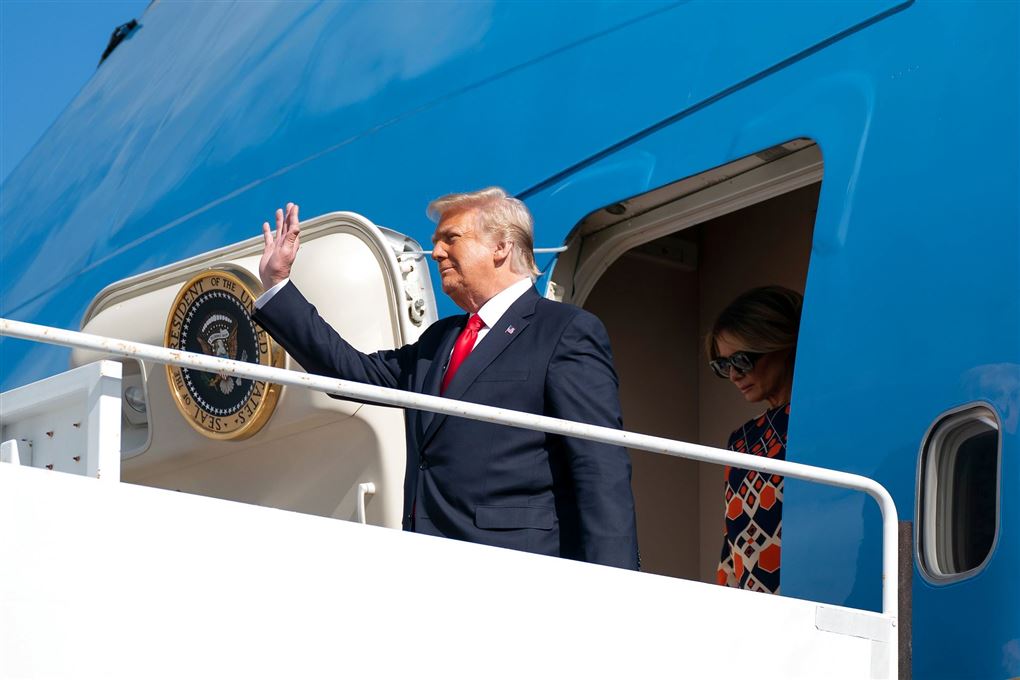 Trump forlader Air Force One