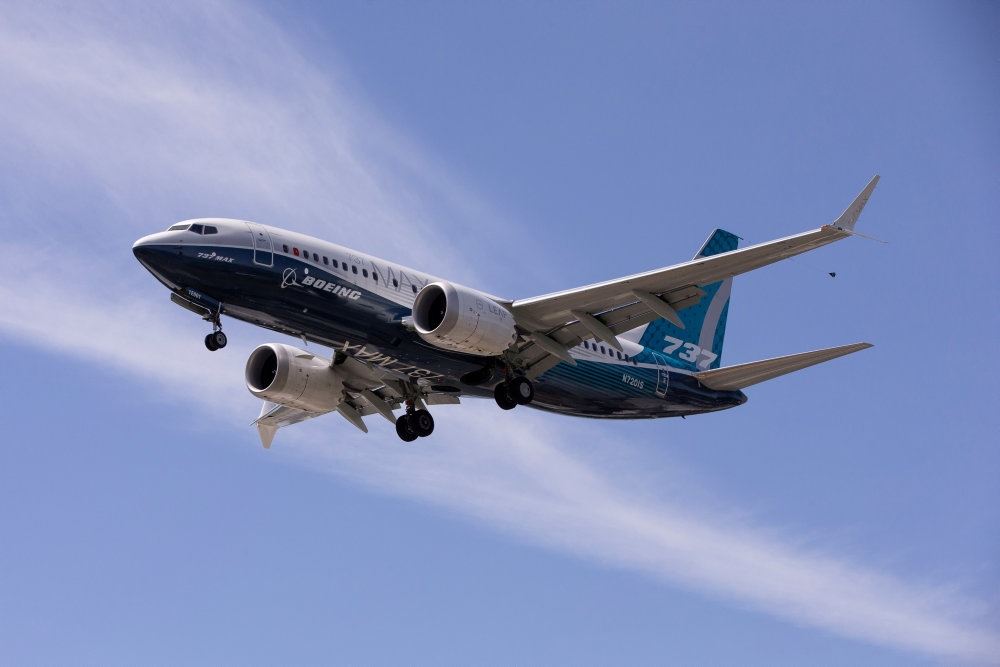 Et Boeing MAX fly i luften