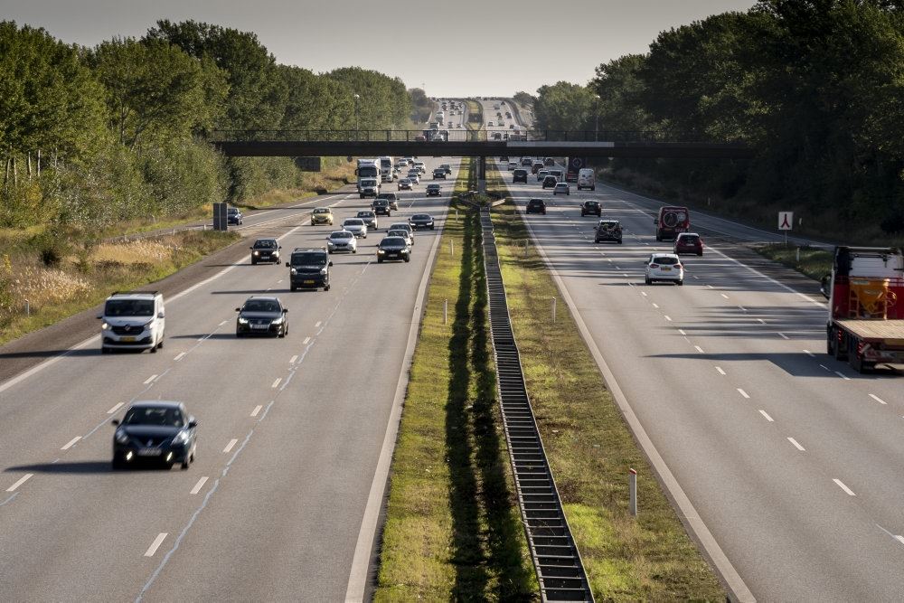 En befærdet motorvej.