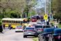 politi til stede ved amerikansk skole