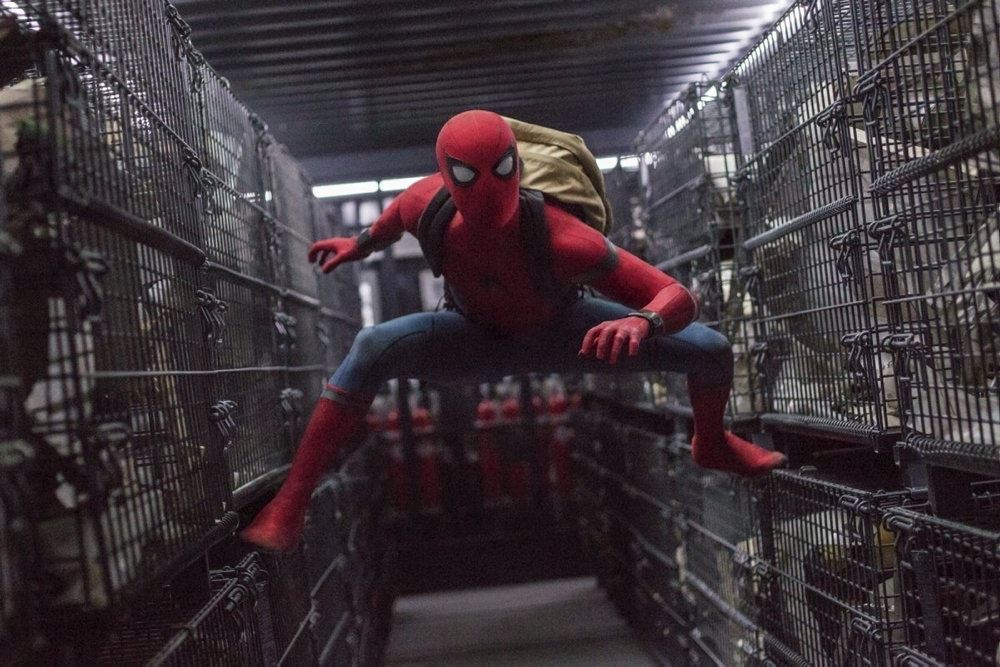 Spiderman i et bur