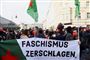 tyske demonstranter på gaden i berlin