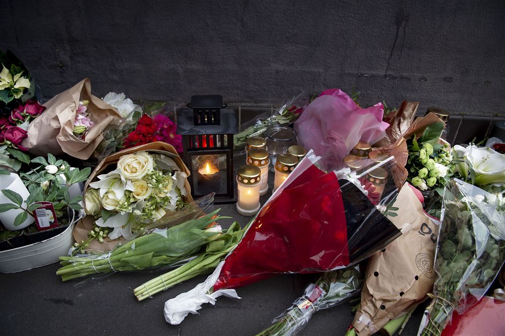 Blomster ved det sted, Nedim Yasar blev dræbt. 