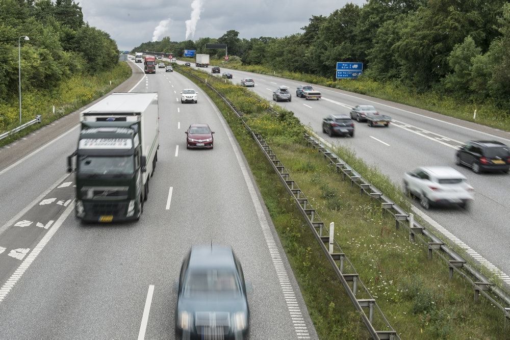 Trafik på motorvej