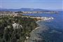 Luftfoto af Korfu. 