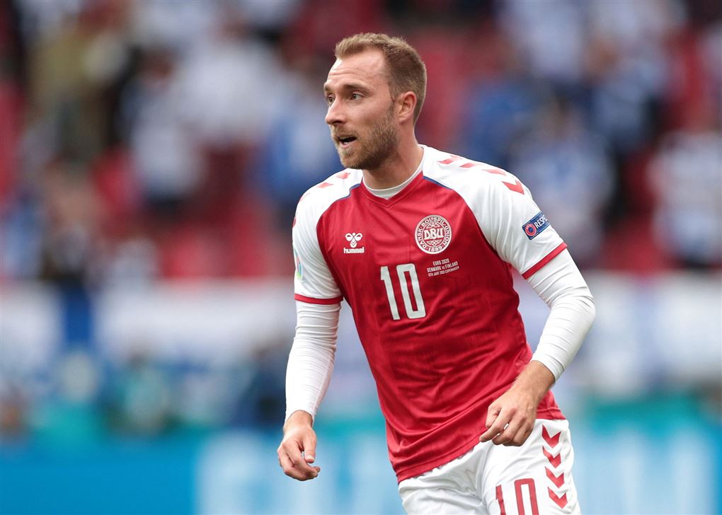Christian Eriksen på banen