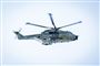 redningshelikopter ses i luften