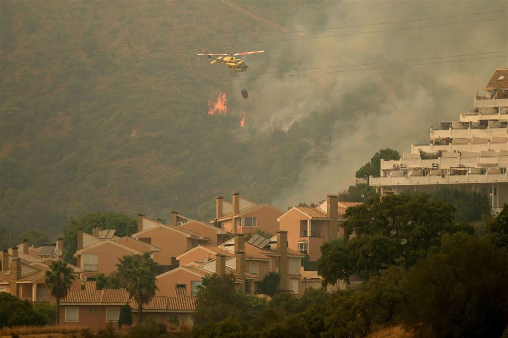 brand på bjergkæden Sierra Bermeja ved Estepona.