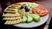 tallerken med hummus