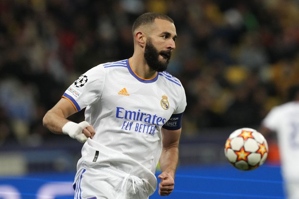 Karim Benzema på fodboidbanen
