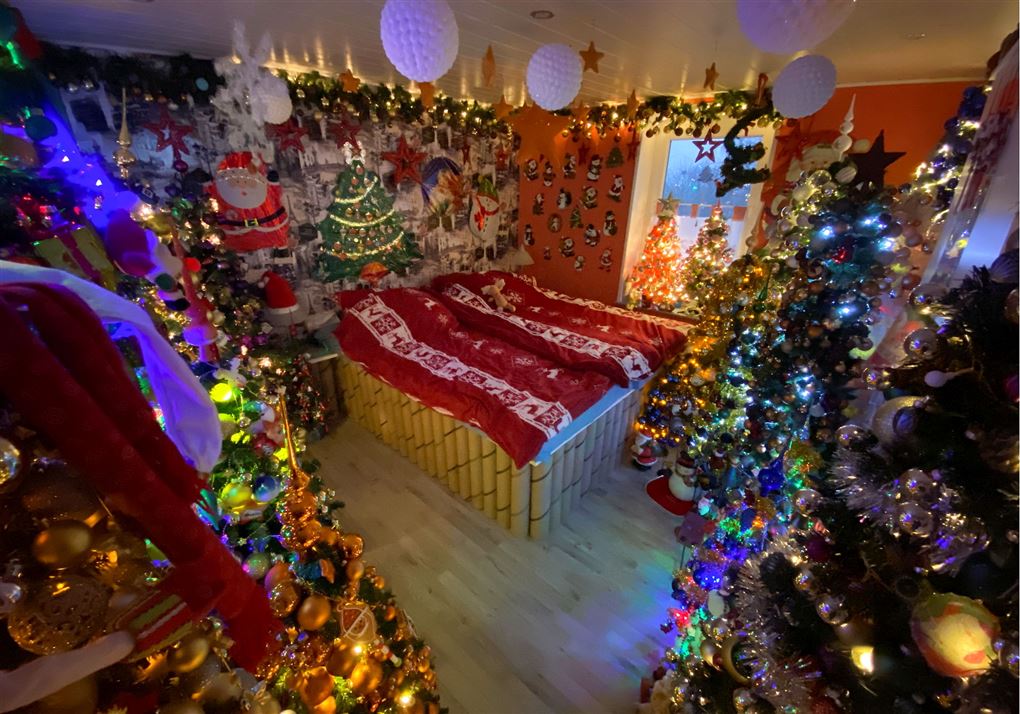 juletræerne i Thomas og Susanne Jeromins hjem