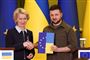 Ursula von der Leyen og Volodymyr Zelenskyj, 