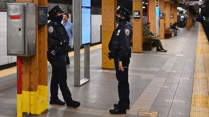 skyderi. billede af subway i usa