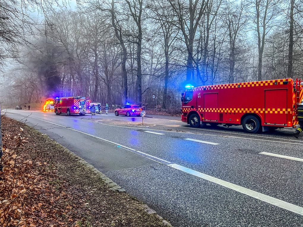 Bil i brand