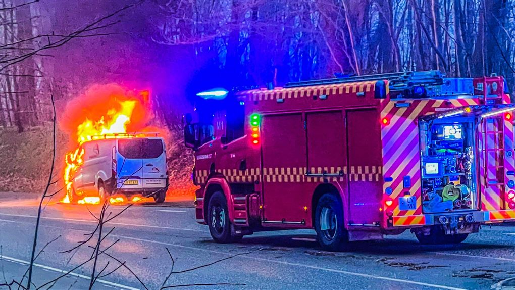 Bil i brand