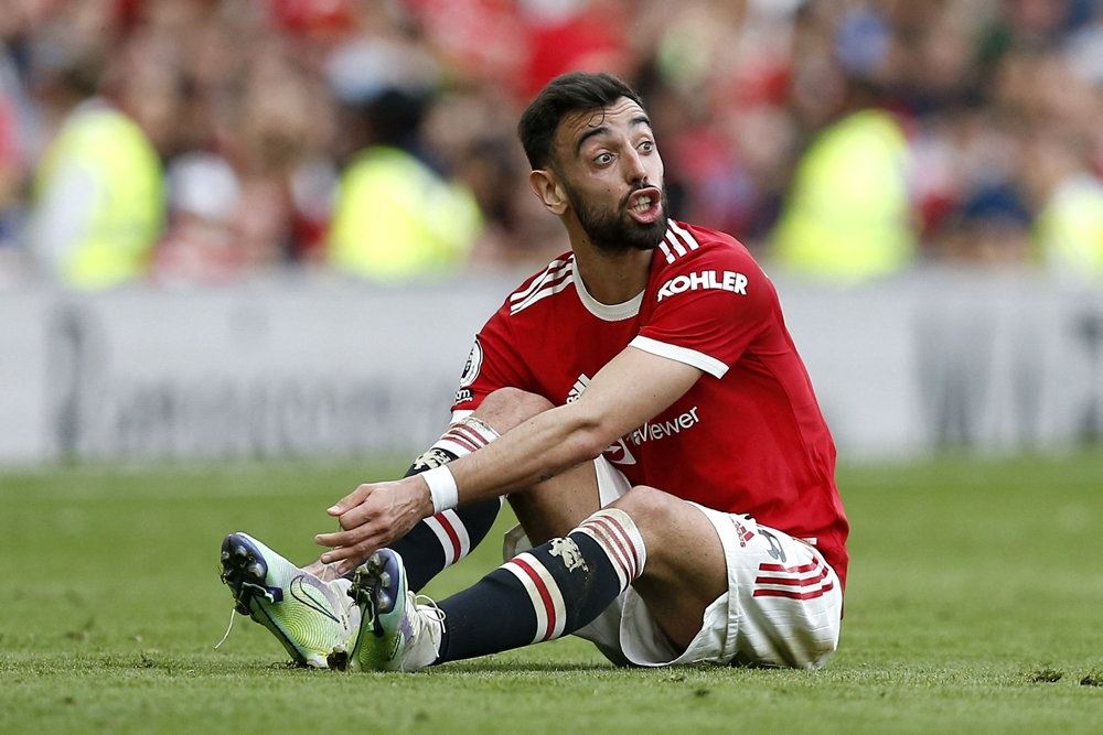 Fodboldstjernen Bruno Fernandes.