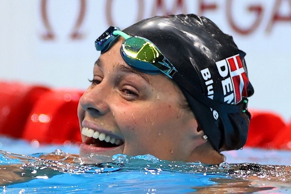 Pernille Blume i vandet.