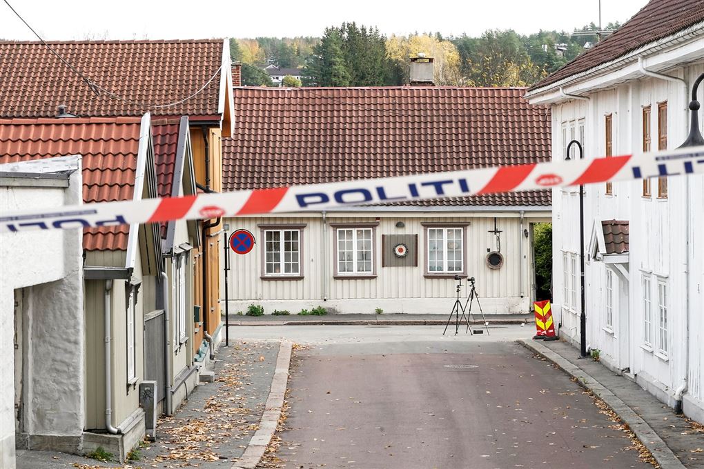 Politiafspærring i by