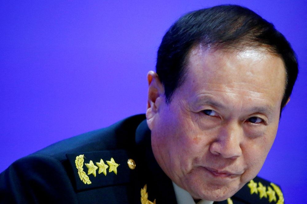 Den kinesiske forsvarsminister, Wei Fenghe,