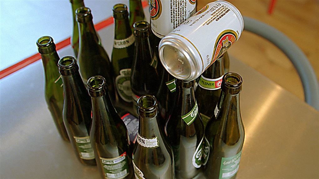 tomme ølflasker