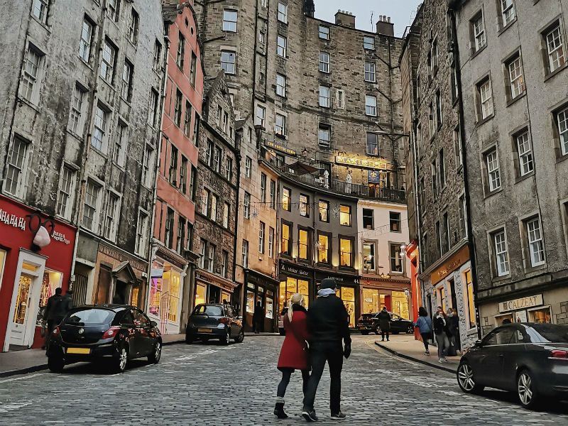 en gade i Edinburgh