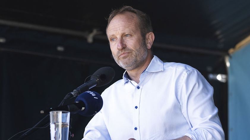 Den Radikale Martin Lidegaard  - billede af ham på talerstol