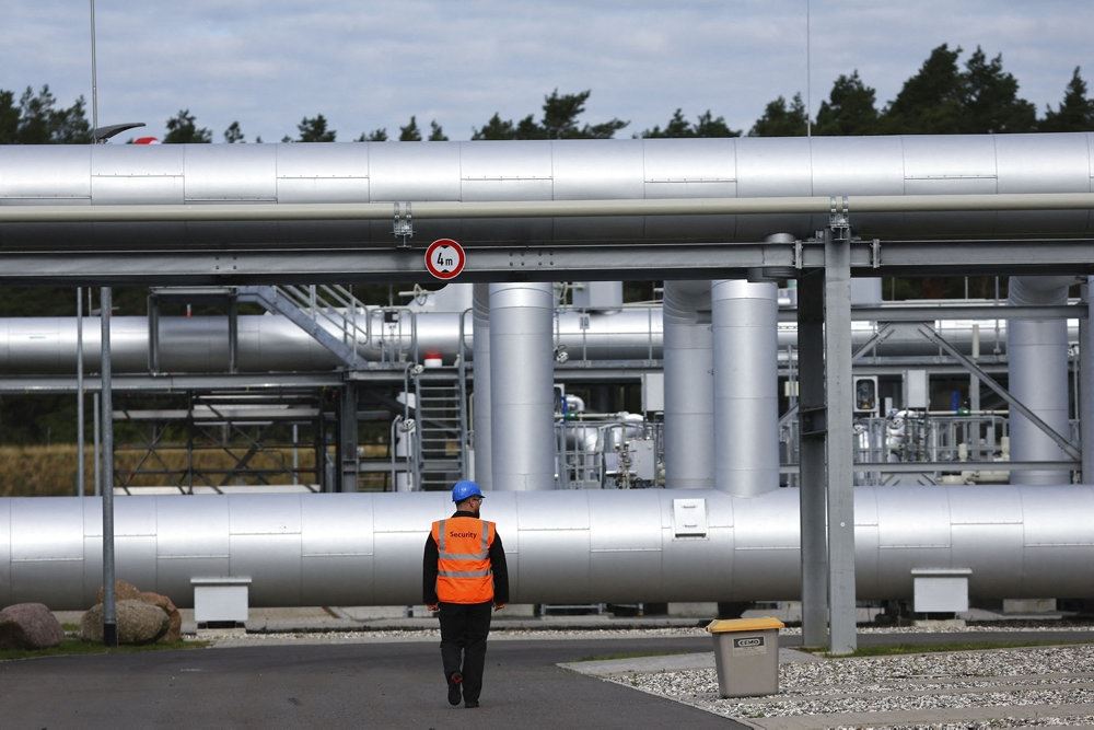 Nord Stream 2 - billede af store gasrør