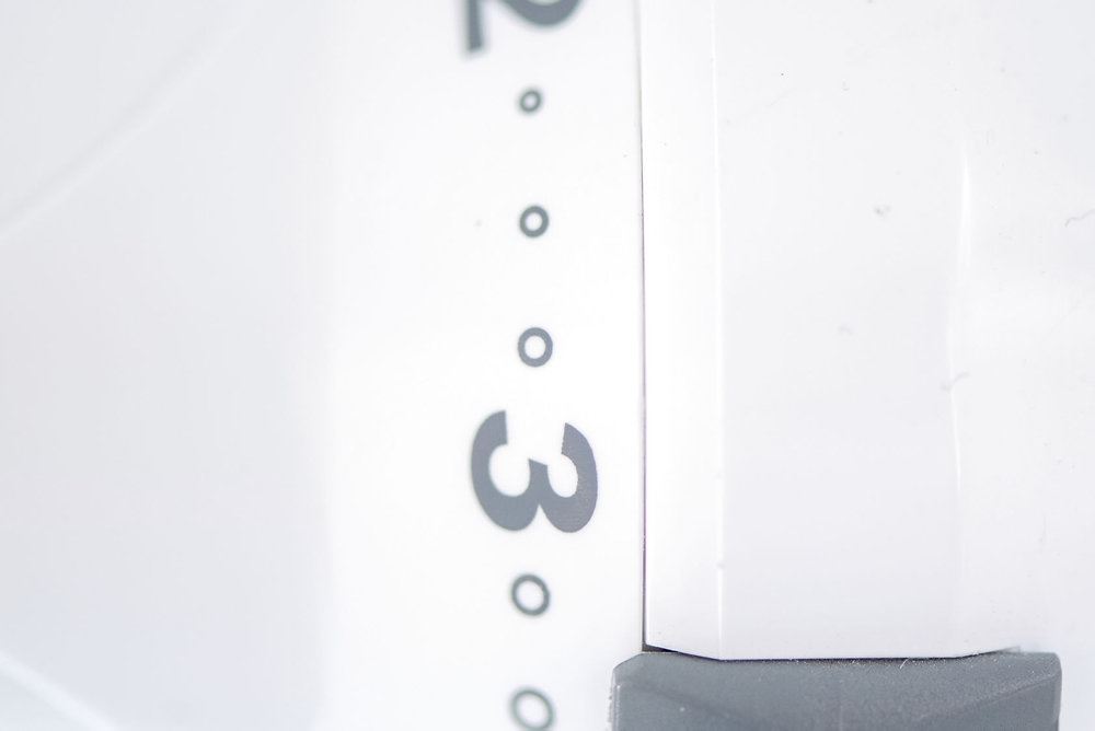 nærbillede af 3-tal på termostat 