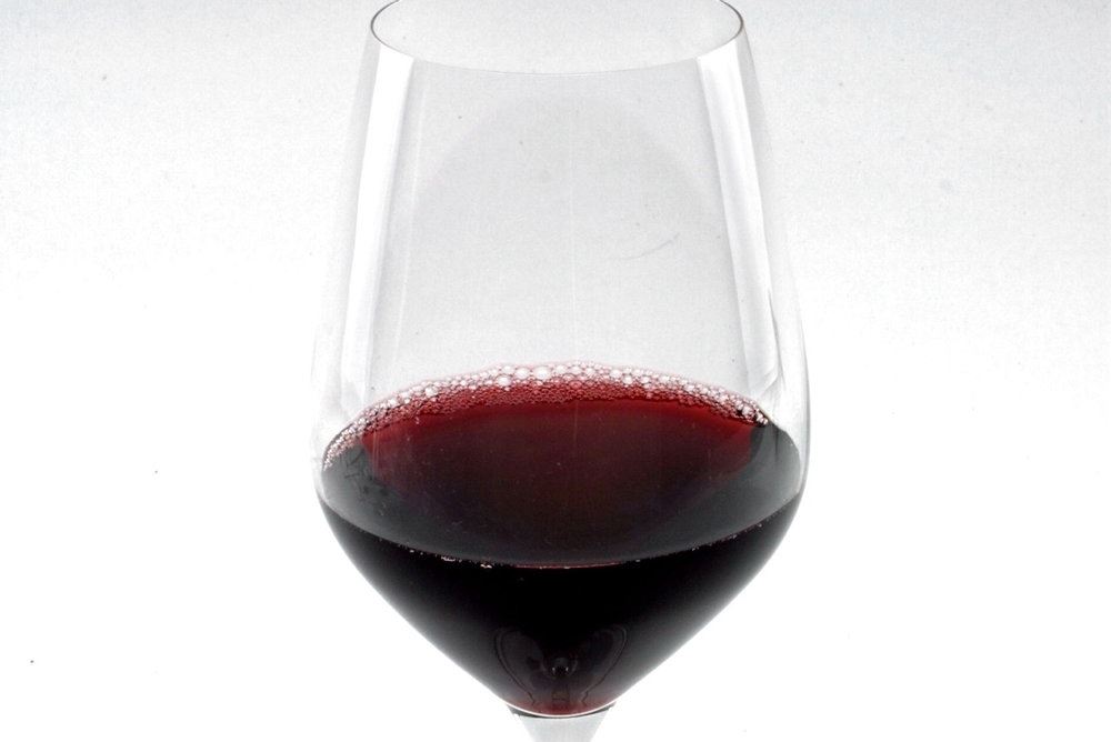 Et glas rødvin