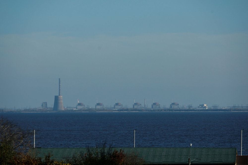 Atomkraftværket Zaporizjzja  set langt fra