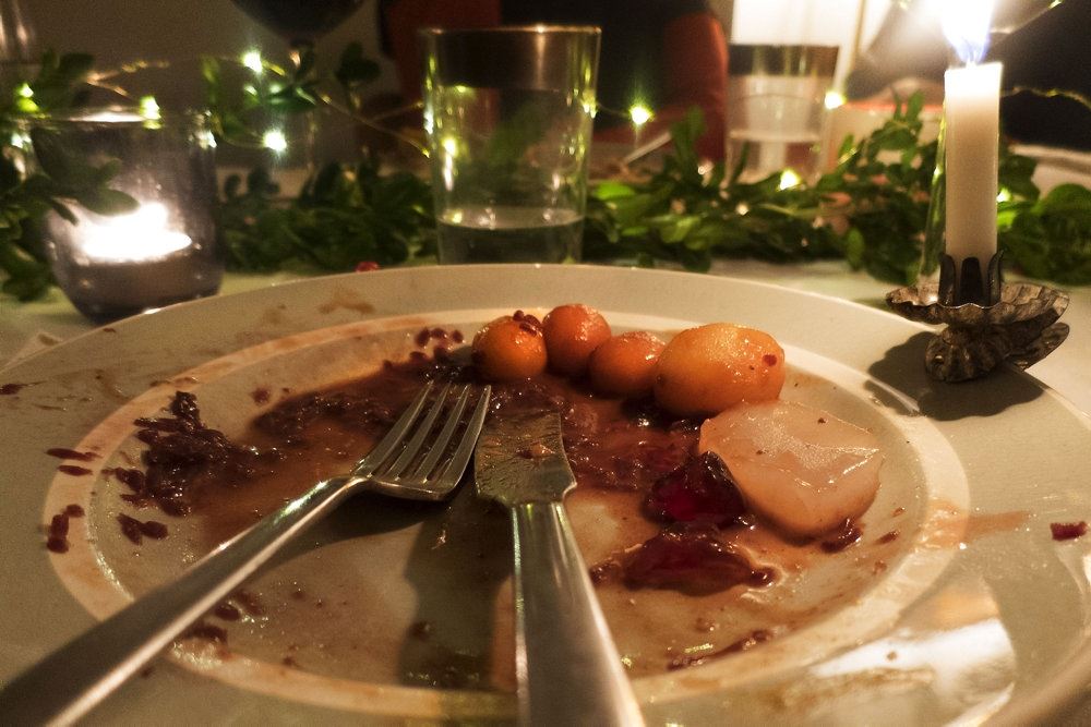 julemad på tallerken