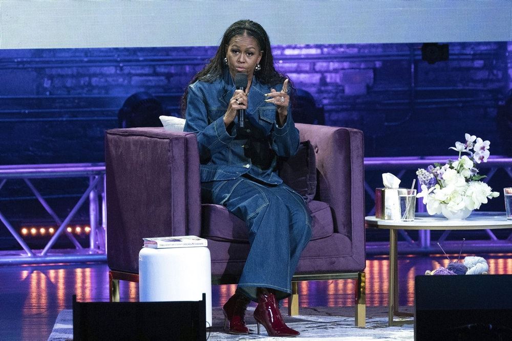 Michelle Obama på scenen