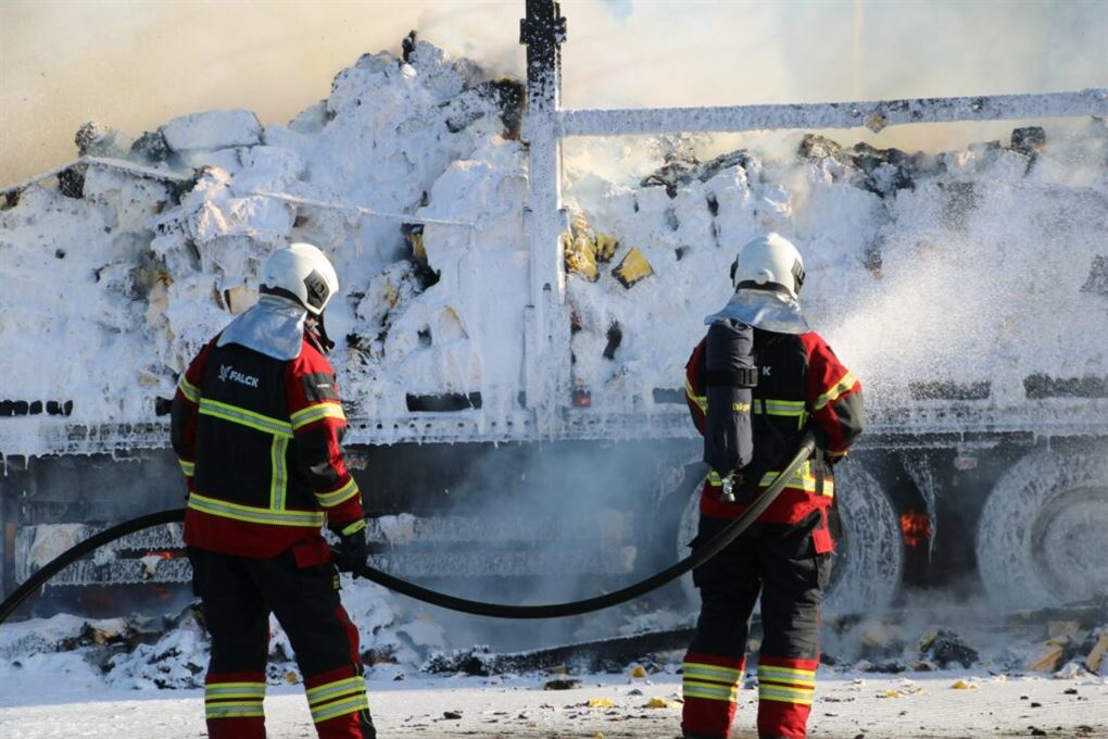 brand i trailer slukkes