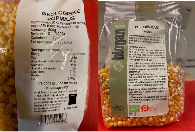 to poser med popcorn