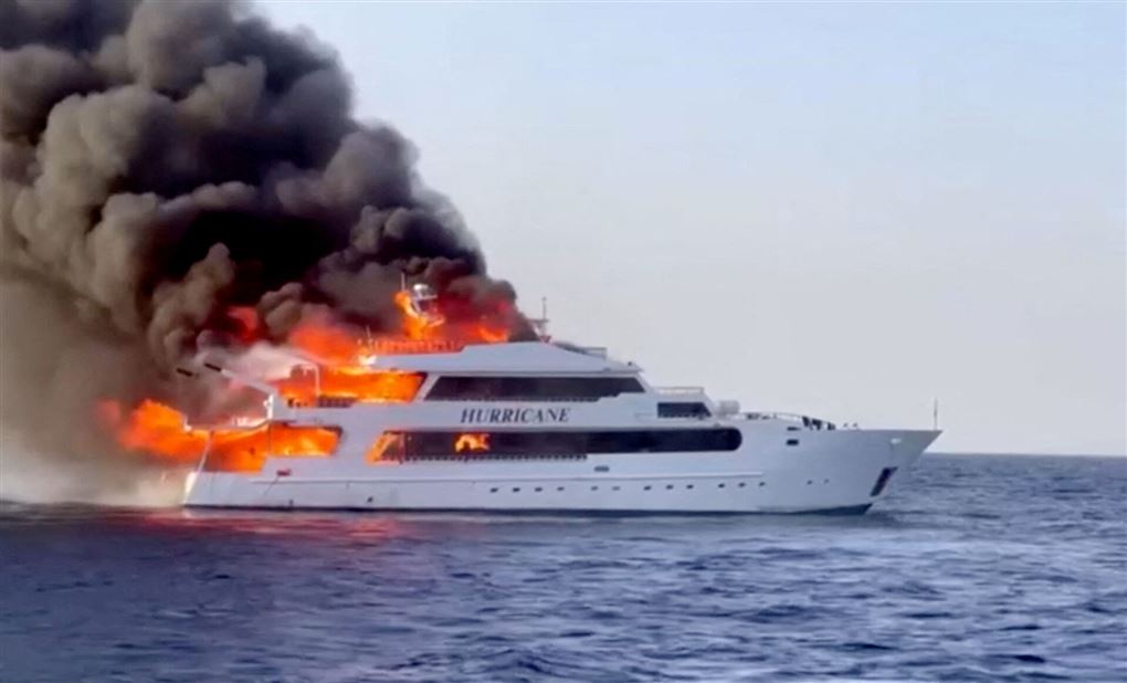 båd i brand