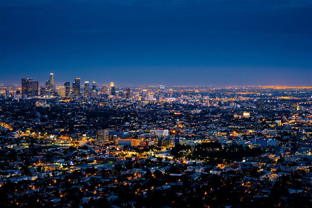 los angeles set fra luften