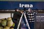 Folk foran en Irma