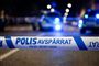 en politiafspærring i Sverige