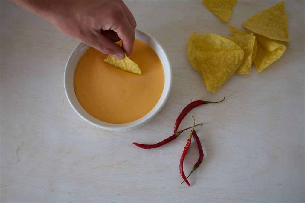 en chip dyppes i dip