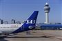 SAS-flyver i lufthavn